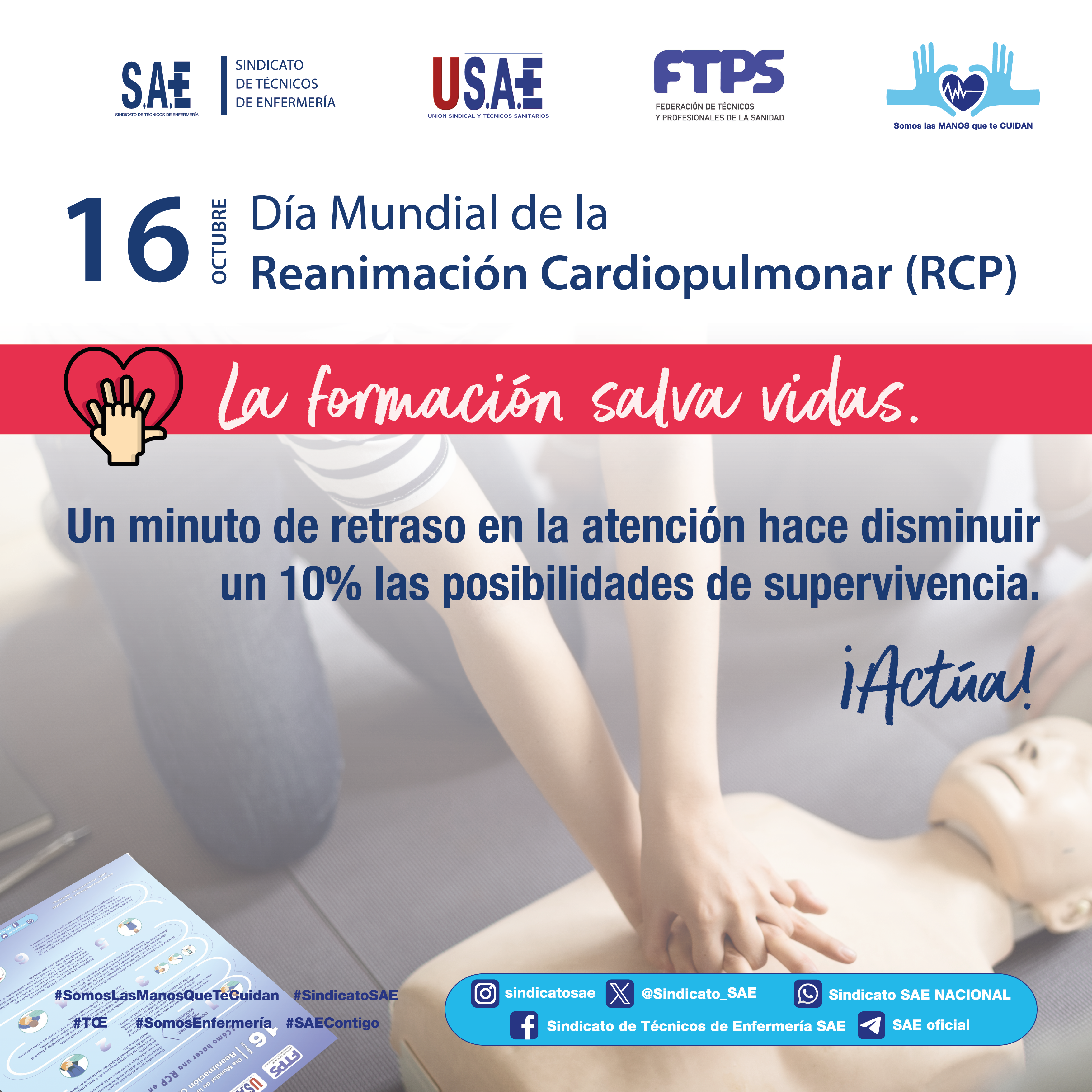 CON LA FORMACIÓN ADECUADA TODOS PODEMOS SALVAR VIDAS