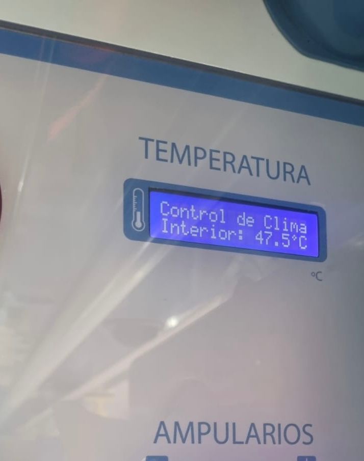 TEMPERATURAS DE MÁS DE 40 GRADOS EN LA CABINA ASISTENCIAL DE LAS AMBULANCIAS