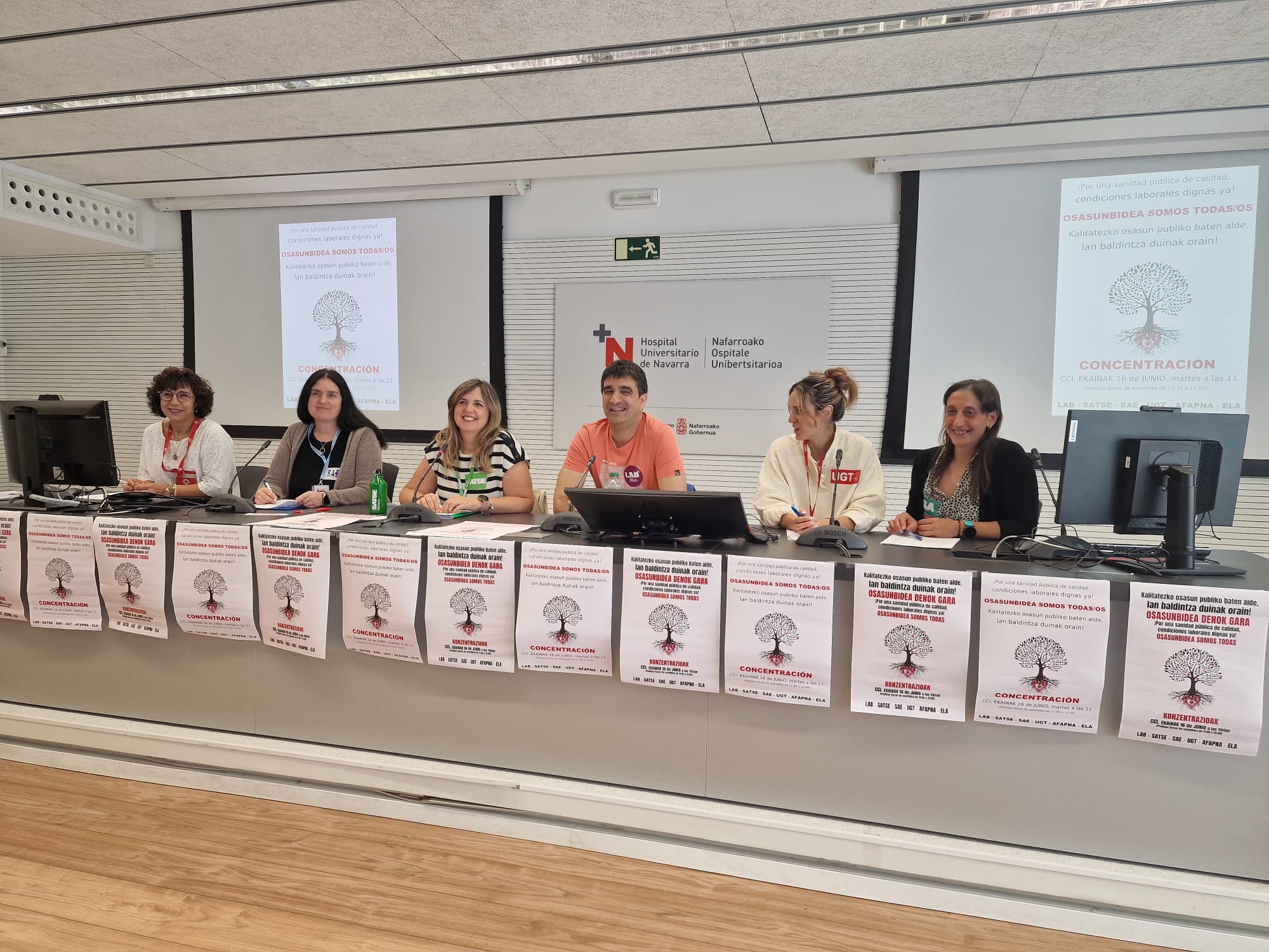 INTERSINDICAL DE SALUD POR LOS PROFESIONALES DE OSASUNBIDEA