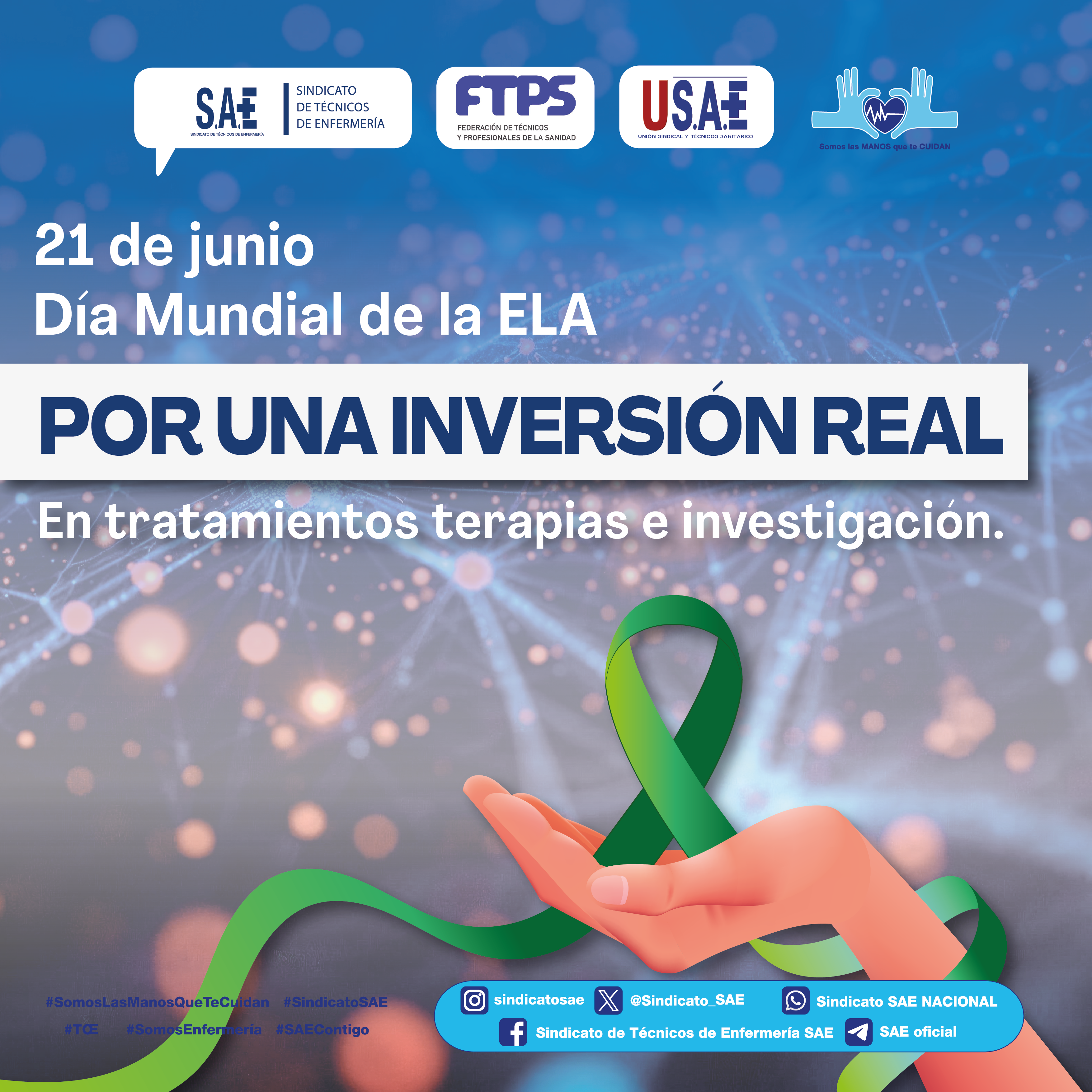 SAE SE SUMA A LAS REIVINDICACIONES DE LOS PACIENTES DE ELA