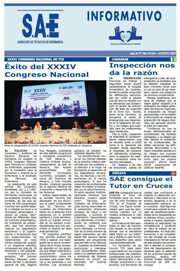 Informativo Acción Sindical SAE