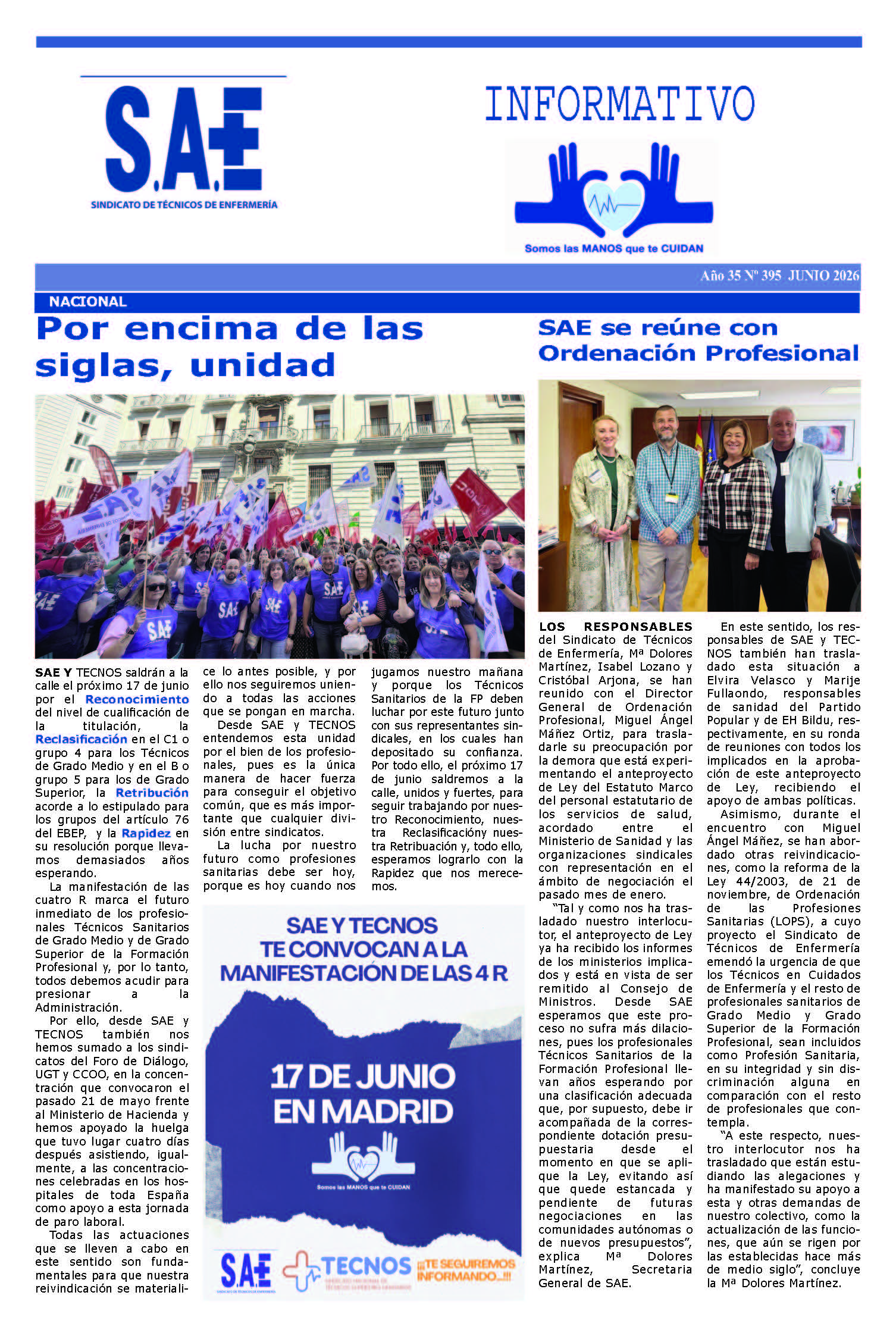 Informativo Acción Sindical SAE